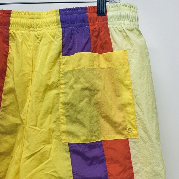 Champion beach Short Size Large Men’s Warm Up Mesh Lining Multicolor Striped New - Picture 4 of 11